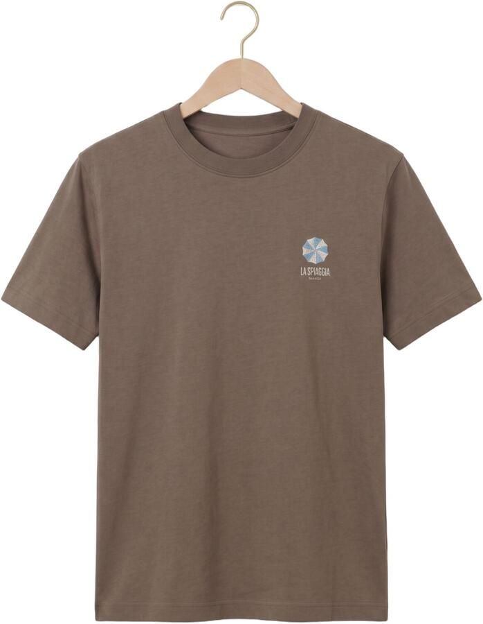 SELECTED MEN Heren Polo's & T-shirts Slhmax Graphic Ss O-neck Tee Bruin - Foto 2