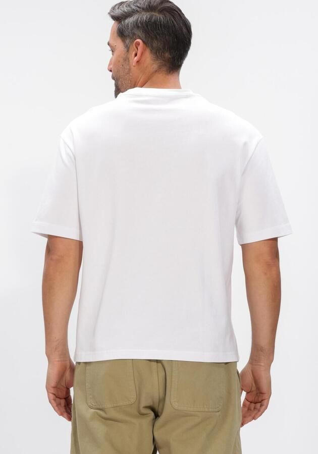 SELECTED MEN Heren Polo's & T-shirts Slhrelaxaspen 2-ply Ss O-neck Noos Wit - Foto 3