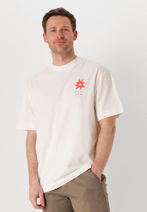 SELECTED HOMME Heren Polo's & T-shirts Slhrelaxjay License Ss O-neck Tee Beige - Foto 4