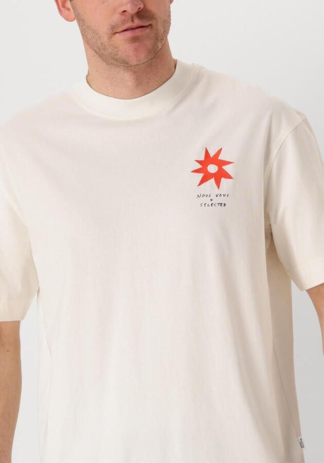 SELECTED HOMME Heren Polo's & T-shirts Slhrelaxjay License Ss O-neck Tee Beige - Foto 2
