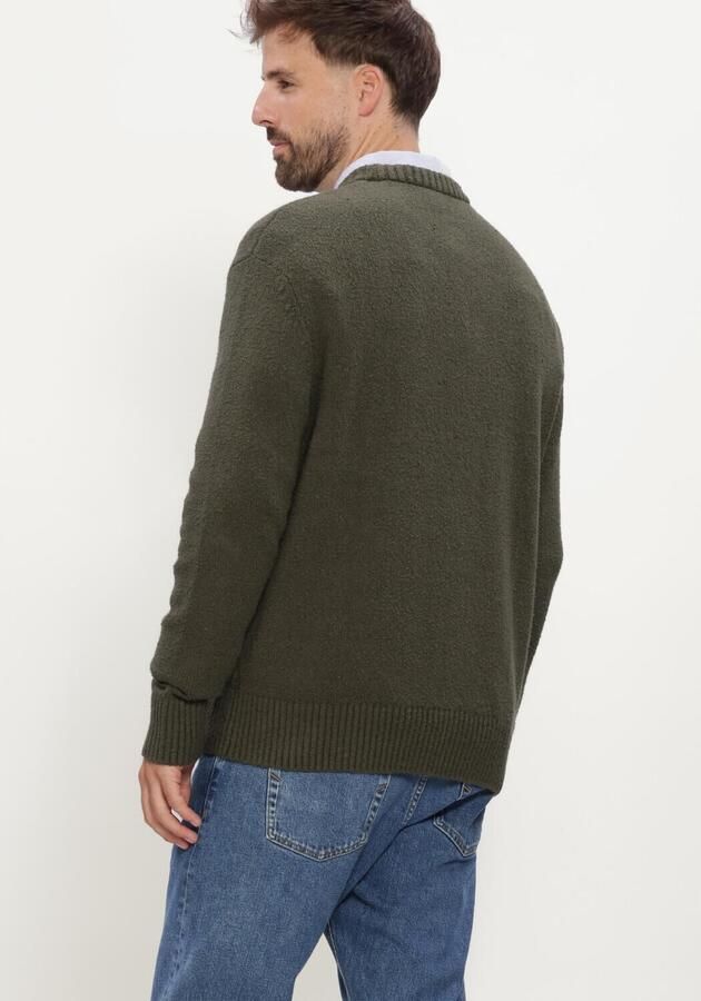 SELECTED MEN Heren Truien & Vesten Slhalex Ls Knit Crew Neck Noos Donkergroen - Foto 2
