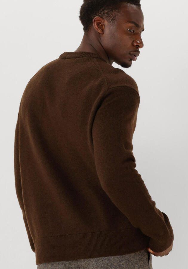 SELECTED MEN Heren Truien & Vesten Slharne Ls Knit Relaxed Wool Crew Neck Bruin - Foto 2