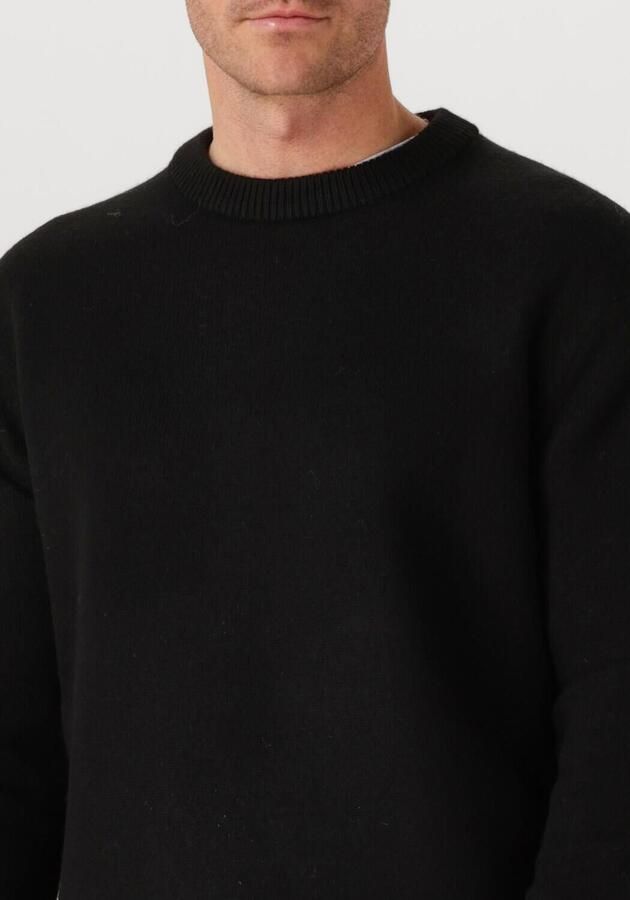 SELECTED MEN Heren Truien & Vesten Slharne Ls Knit Relaxed Wool Crew Neck Zwart - Foto 3