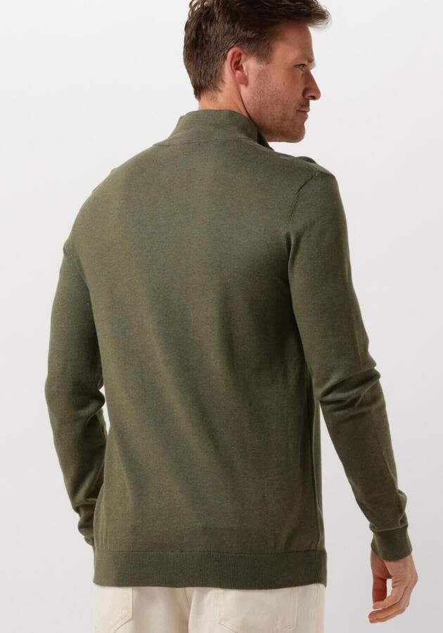 SELECTED MEN Heren Truien & Vesten Slhberg Half Zip Cardigan Noos Groen - Foto 2
