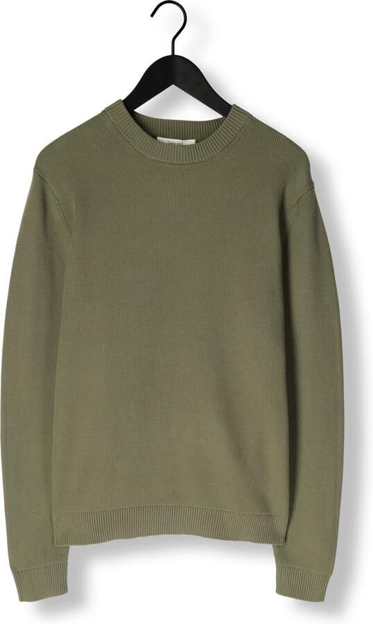 SELECTED MEN Heren Truien & Vesten Slhdane Ls Knit Structure Crew Neck Noos Groen - Foto 4