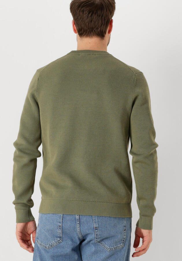 SELECTED MEN Heren Truien & Vesten Slhdane Ls Knit Structure Crew Neck Noos Groen - Foto 2