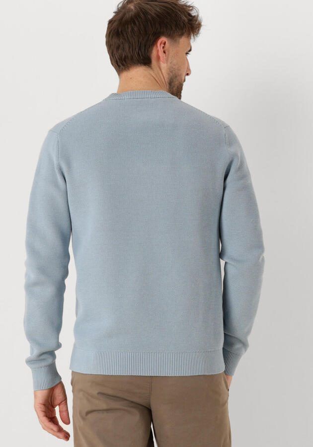 SELECTED MEN Heren Truien & Vesten Slhdane Ls Knit Structure Crew Neck Noos Lichtblauw - Foto 3
