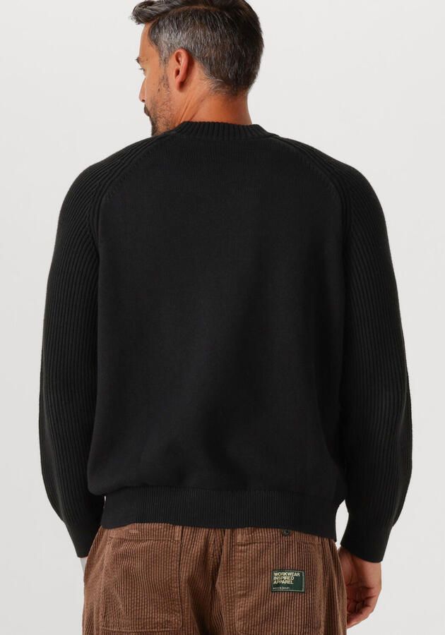 SELECTED MEN Heren Truien & Vesten Slhdereck Ls Knit Relaxer Rib Mock Neck Zwart - Foto 1