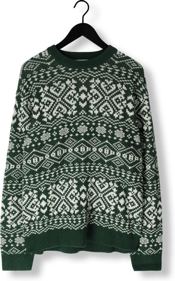 SELECTED MEN Heren Truien & Vesten Slhholger Ls Knit Jaquard Crew Neck Multi - Foto 4