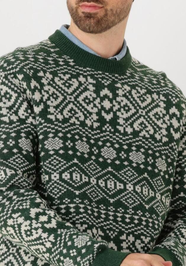 SELECTED MEN Heren Truien & Vesten Slhholger Ls Knit Jaquard Crew Neck Multi - Foto 3