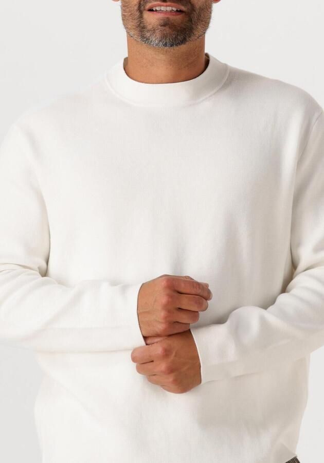 SELECTED MEN Heren Truien & Vesten Slhmike Light Ls Knit Relaxed Mock Neck Ecru - Foto 4