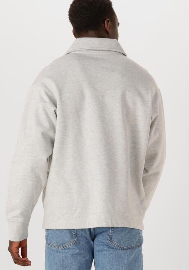SELECTED MEN Heren Truien & Vesten Slhrelaxaron Ls Half Zip Sweat Lichtgrijs - Foto 2