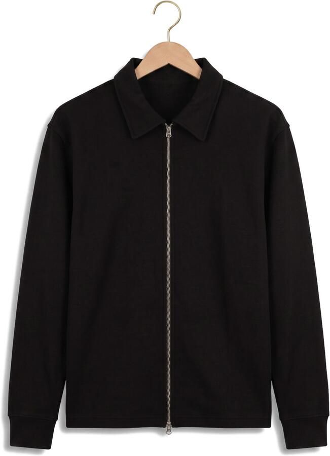 SELECTED MEN Heren Truien & Vesten Slhtom Soft Full Zip Sweat Noos Zwart - Foto 2