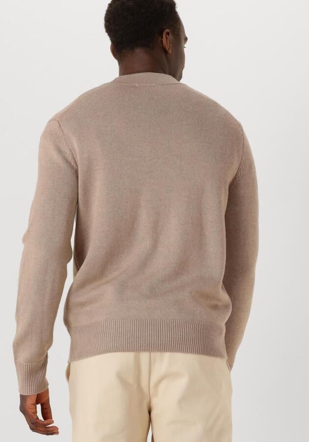 SELECTED MEN Heren Truien & Vesten Slhtray Ls Merino Chunky V-neck Cardigan Beige