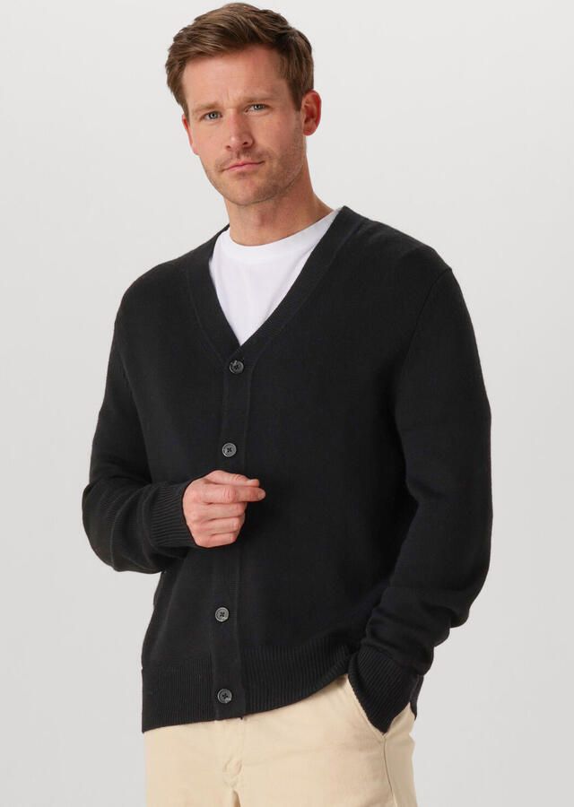 SELECTED MEN Heren Truien & Vesten Slhtray Ls Merino Chunky V-neck Cardigan Zwart - Foto 4