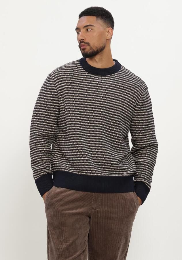SELECTED MEN Heren Truien & Vesten Slmdarrell Ls Structure Crew Neck Multi