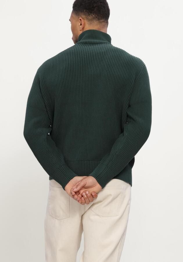 SELECTED MEN Heren Truien & Vesten Slmdry Ls Knit Half Zip Donkergroen - Foto 2