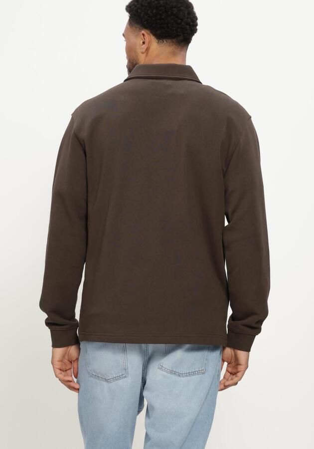 SELECTED MEN Heren Truien & Vesten Slmscott Ls Half Zip Sweat Bruin - Foto 3