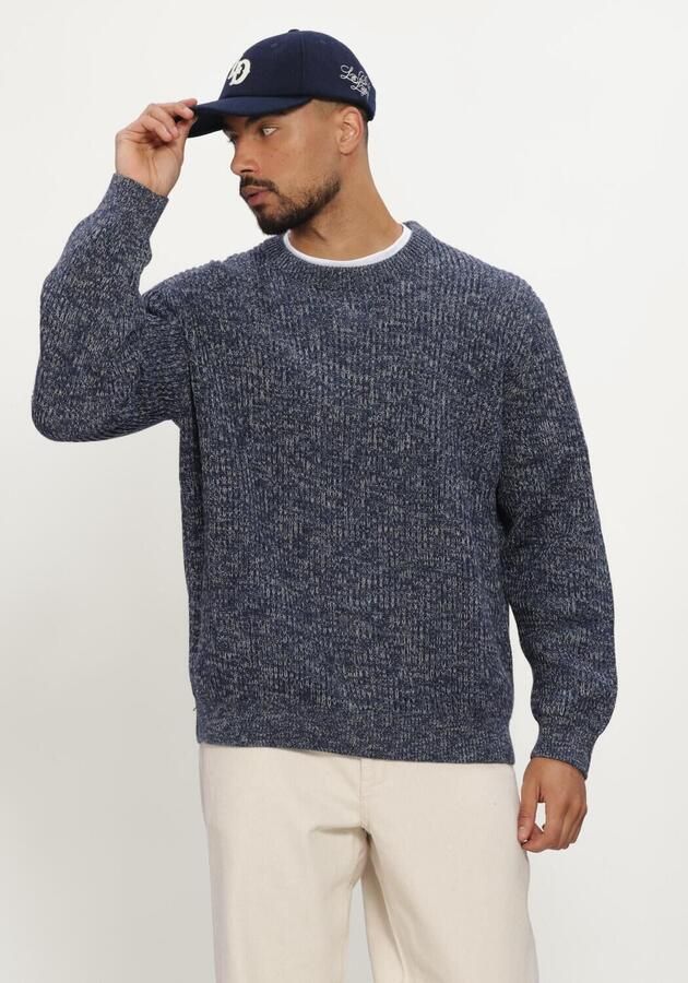SELECTED MEN Heren Truien & Vesten Slmtilum Ls Knit Crew Neck Blauw