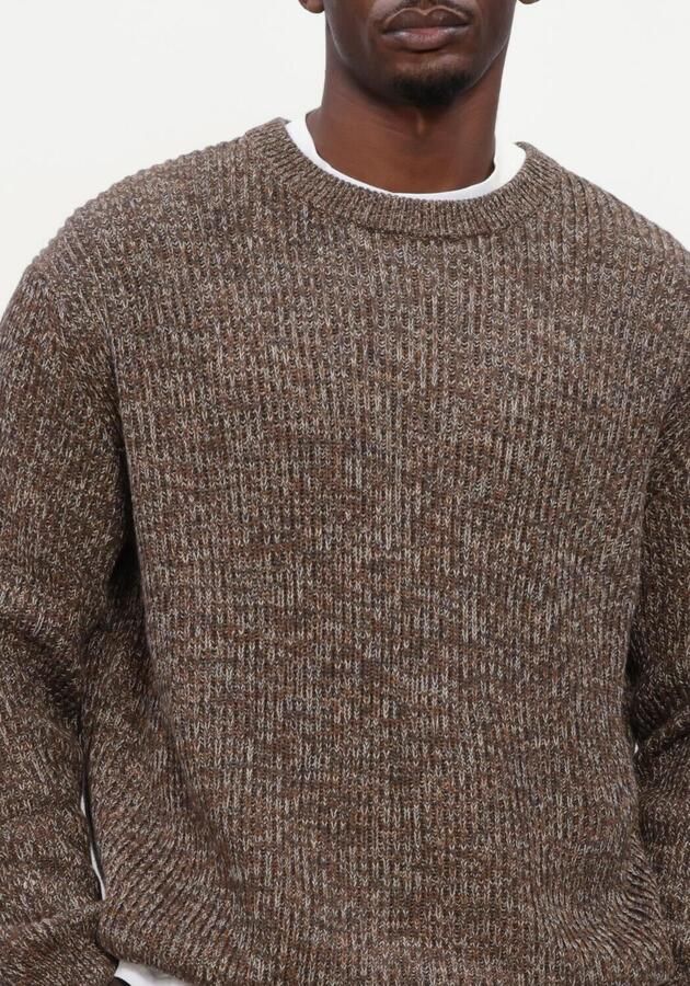 SELECTED MEN Heren Truien & Vesten Slmtilum Ls Knit Crew Neck Bruin - Foto 4