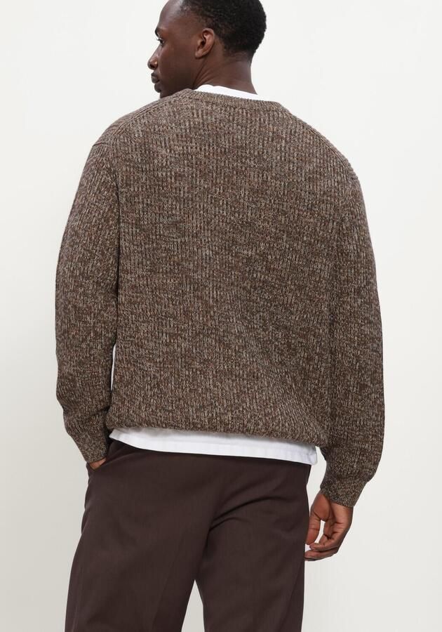 SELECTED MEN Heren Truien & Vesten Slmtilum Ls Knit Crew Neck Bruin - Foto 3