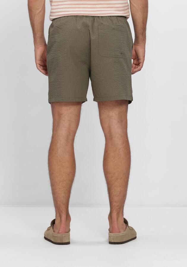 SELECTED MEN Heren Zwembroeken Slhcooper-seersucker Swimshorts Khaki - Foto 3