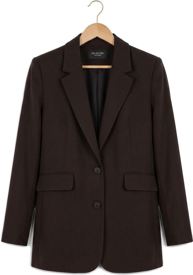 SELECTED WOMEN Dames Blazers Slfrita Ls Relaxed Blazer Bruin - Foto 2