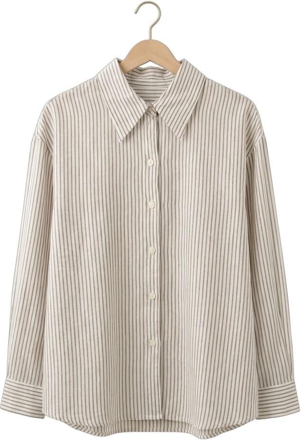 SELECTED WOMEN Dames Blouses Slfcleo Oversize Linen Blend Shirt Wit - Foto 4