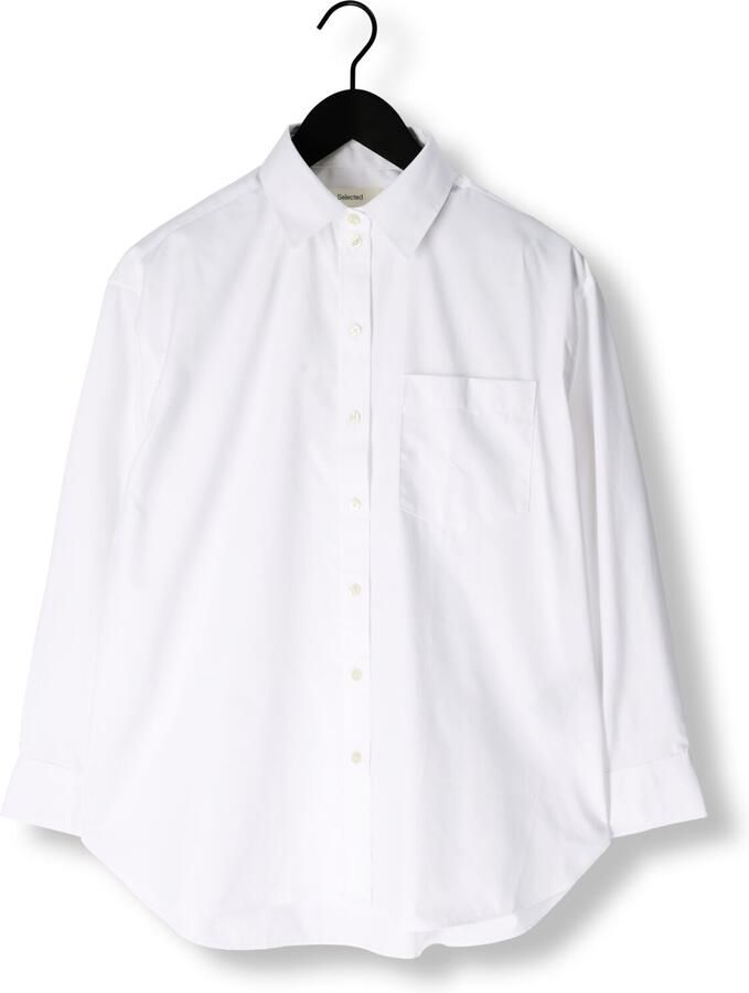 SELECTED WOMEN Dames Blouses Slfester Ls Oversize Shirt Wit