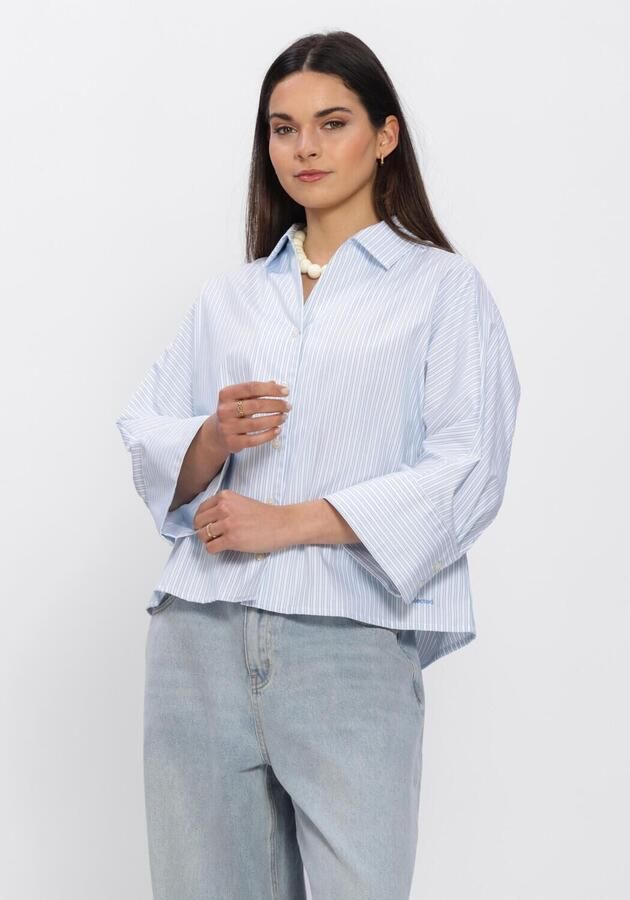 SELECTED WOMEN Dames Blouses Slfester Oversize 3 4 Shirt Lichtblauw