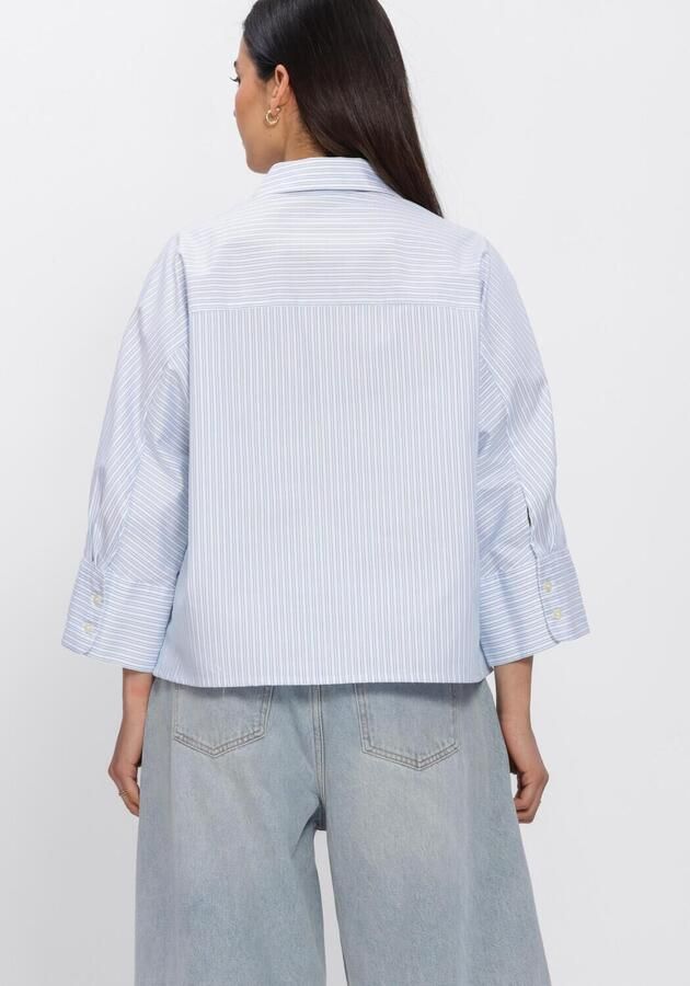 SELECTED WOMEN Dames Blouses Slfester Oversize 3 4 Shirt Lichtblauw - Foto 3