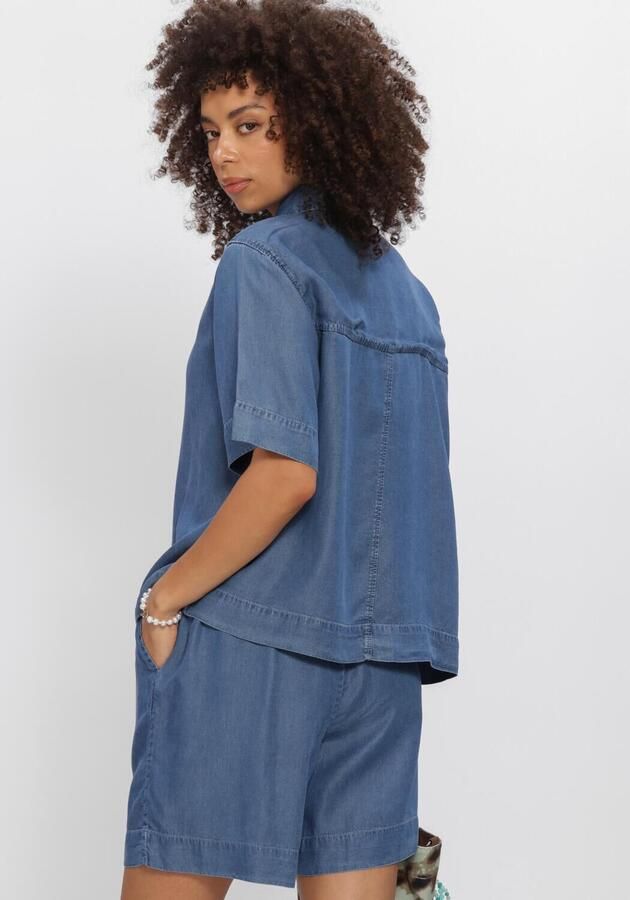 SELECTED WOMEN Dames Blouses Slfjanna Oversize 2 4 Polo Shirt Blauw - Foto 3