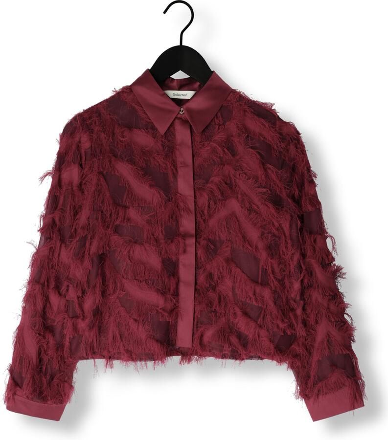 Selected Femme Regular fit overhemdblouse in semi-transparante look model 'MYLINE'