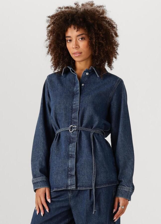 SELECTED WOMEN Dames Blouses Slfrelaxed Selma-noa Ls Denim Shirt Donkerblauw - Foto 4