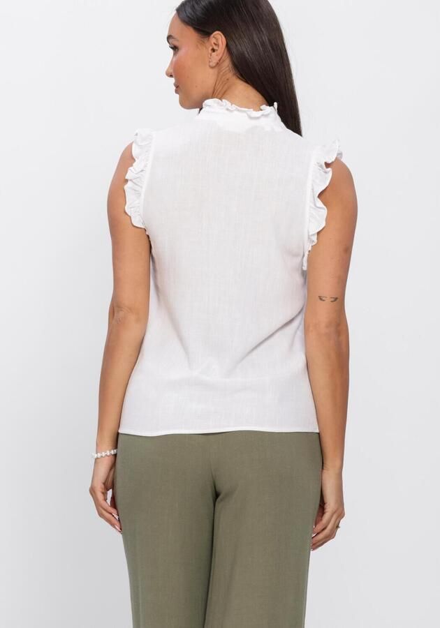 Selected Femme Blousetop van een mix van viscose en linnen model 'VIVA' - Foto 2
