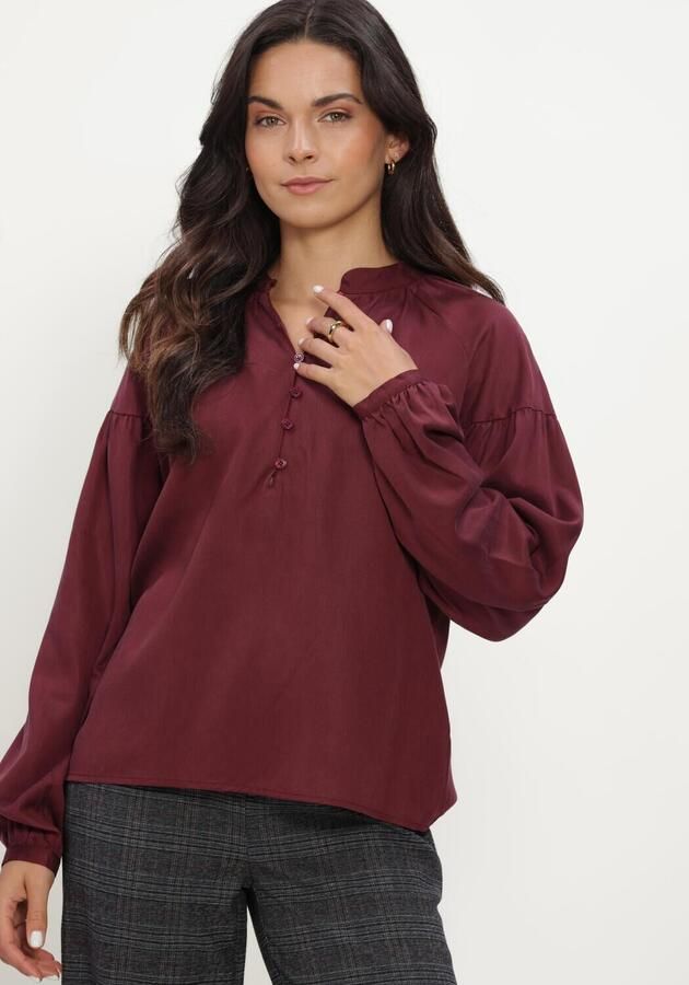 SELECTED WOMEN Dames Blouses Slwdonna Ls Shirt Bordeaux - Foto 4