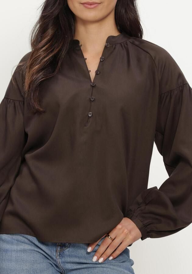 SELECTED WOMEN Dames Blouses Slwdonna Ls Shirt Bruin - Foto 3