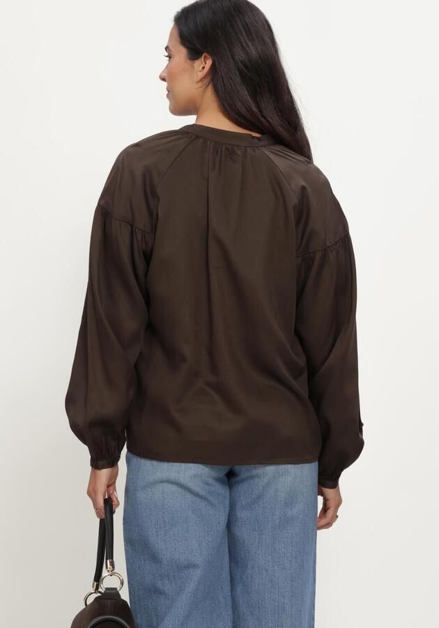 SELECTED WOMEN Dames Blouses Slwdonna Ls Shirt Bruin - Foto 2