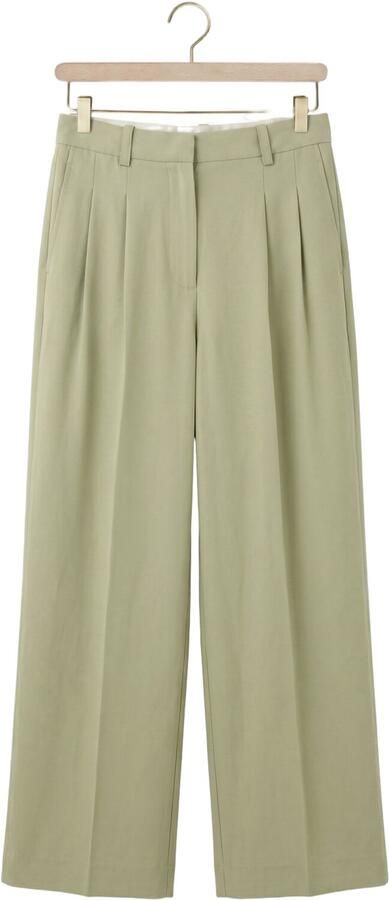 SELECTED WOMEN Dames Broeken Slfextra Wide Ellie Hw Pant Khaki - Foto 4