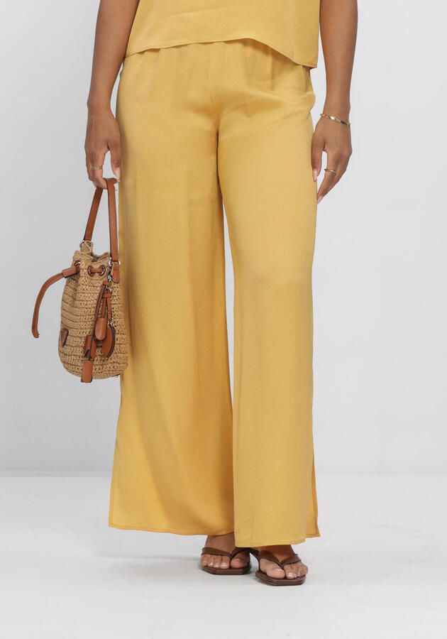 SELECTED WOMEN Dames Broeken Slflaura Hw Slit Pant B Oker
