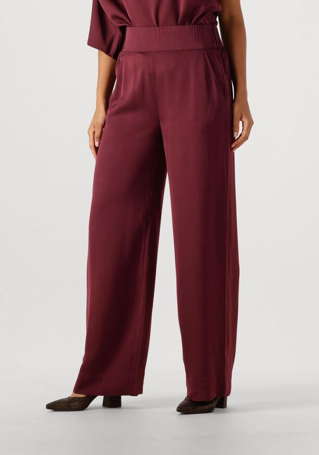 SELECTED WOMEN Dames Broeken Slflaurina Mw Wide Pant B Bordeaux - Foto 4