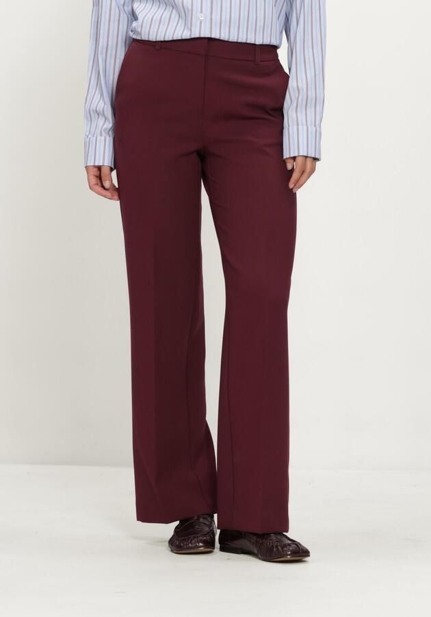 SELECTED WOMEN Dames Broeken Slfrita Mw Wide Pant Mel Bordeaux