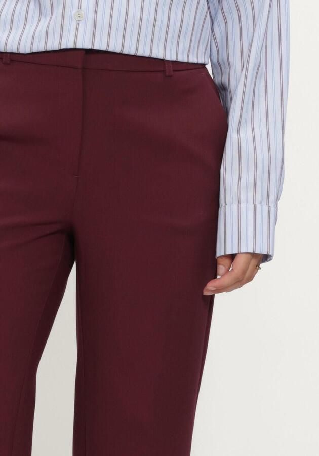 SELECTED WOMEN Dames Broeken Slfrita Mw Wide Pant Mel Bordeaux - Foto 3