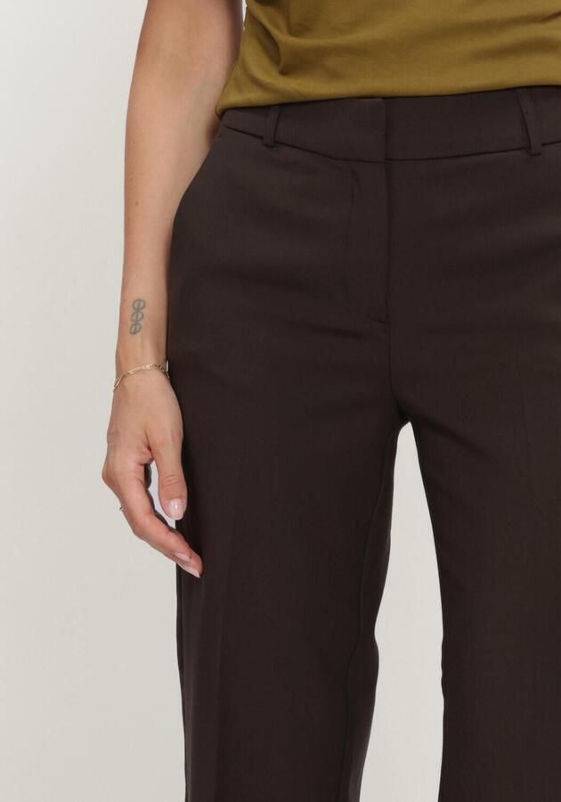 SELECTED WOMEN Dames Broeken Slfrita Mw Wide Pant Mel Bruin - Foto 3