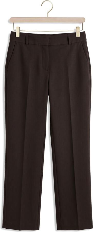 SELECTED WOMEN Dames Broeken Slfrita Mw Wide Pant Mel Bruin - Foto 4