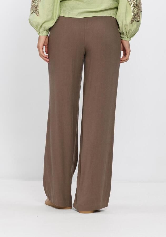 Selected regular fit wijdte broek van mix van viscose en linnen model 'VIVA-GULIA' - Foto 2