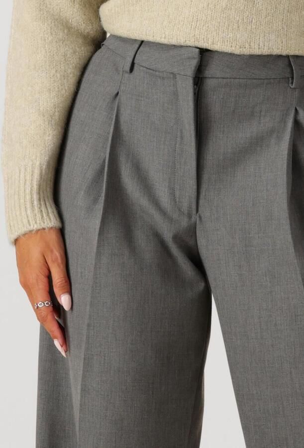 SELECTED WOMEN Dames Broeken Slfwide-rita Lano Mw Pant Grijs - Foto 2