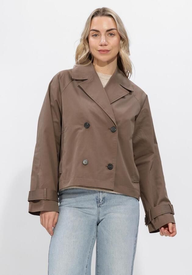 Selected regular fit trenchcoat-jas van katoenmix model 'NEW CILO'