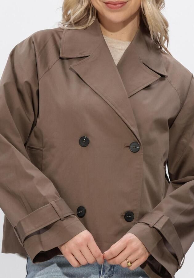 Selected regular fit trenchcoat-jas van katoenmix model 'NEW CILO' - Foto 4