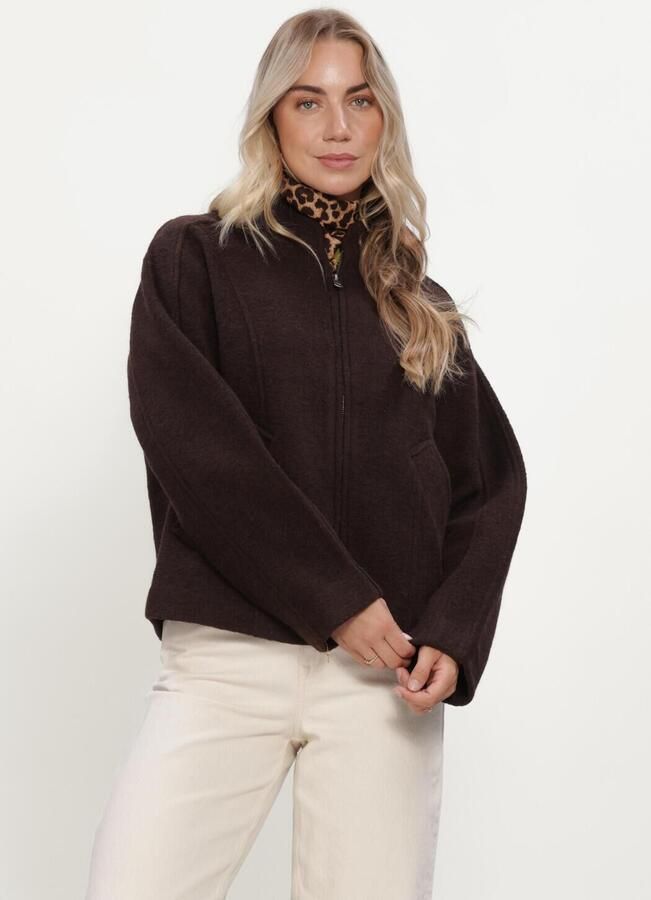 SELECTED WOMEN Dames Jassen Slwjacqueline Wool Blend Bruin - Foto 1